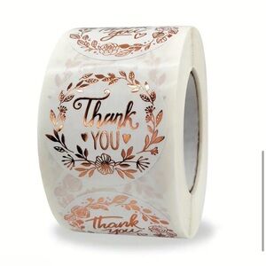 500 Thank You Stickers Roll